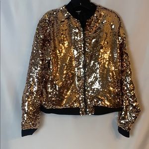 Sequence Rose Gold Bomber Jacket